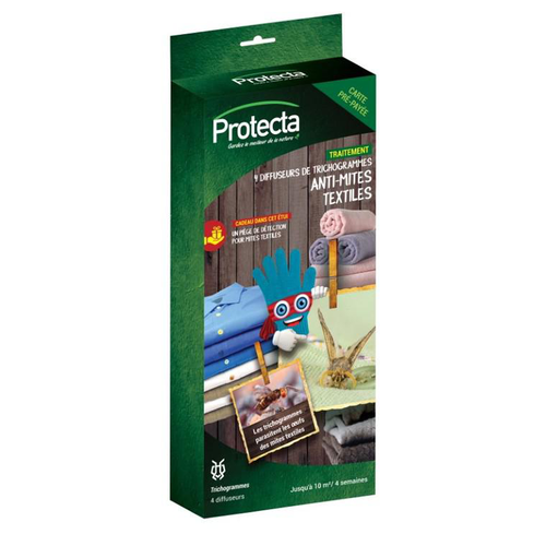 Visuel 1 du produit Diffuseurs de trichogrammes antimites textile Protecta - Les 4 pièces