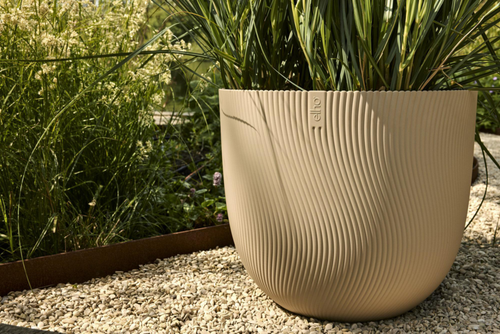 Visuel 3 du produit Pot en polypropylène beige champignon Elho Sereh Round - Ø 47 x 40,1 cm