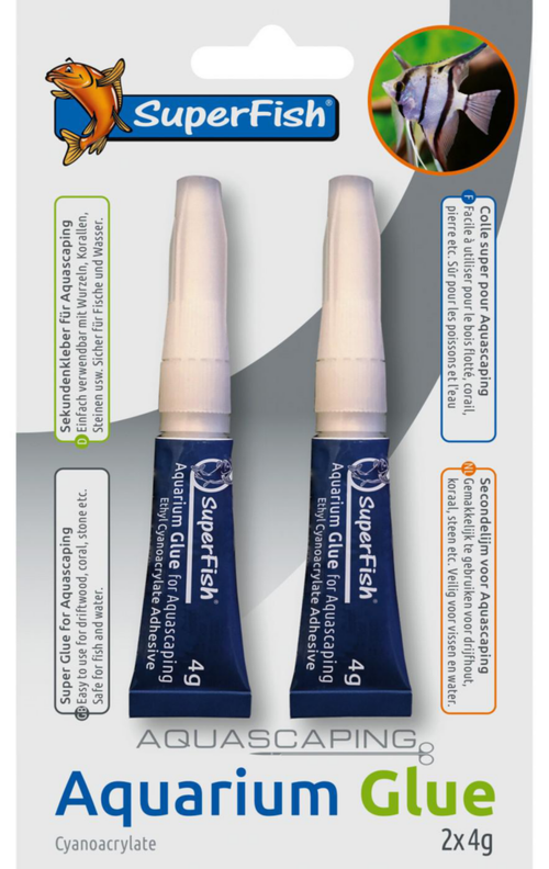 Visuel 1 du produit Colle pour plantes aquatiques et racines SuperFish - 2 x 4 g