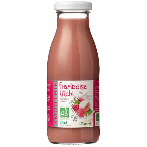 Visuel 1 du produit Smoothie framboise litchi bio - 25 cl