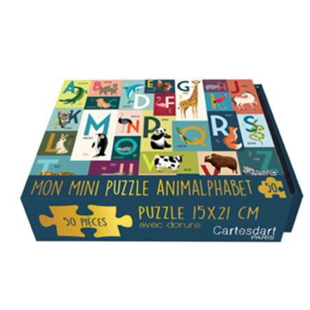 Visuel 1 du produit Mini puzzle animalphabet coloris multicolore Cartes d'Art