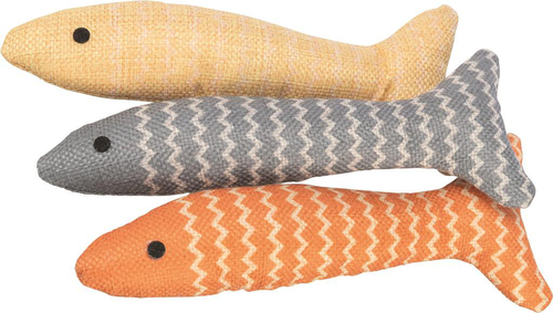 Visuel 3 du produit Jouet pour chat en tissu coloris multicolore poisson avec catnip Trixie - 20 cm