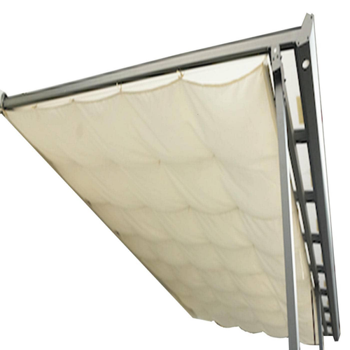 Visuel 1 du produit Rideau d'ombrage polyester pour toit terrasse 3042 A coloris gris en aluminium - 2,85 x 4,25 m