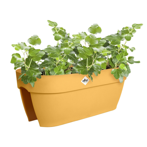 Visuel 3 du produit Balconnière en polypropylène jaune miel Elho Vibia Campana Flower Bridge - 59 x 26 x 22 cm