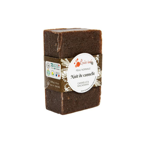 Visuel 1 du produit Savon solide "Nuit de cannelle" huile de macadamia et cannelle - 100g
