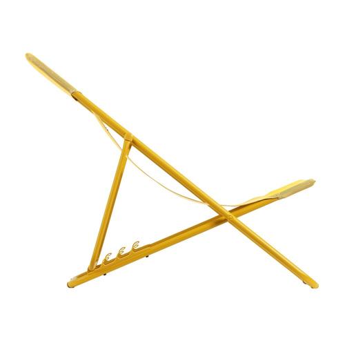 Visuel 3 du produit Fauteuil maxi transat colorblock Lafuma Batyline® coloris jaune en acier - 62 x 83 x 91 cm