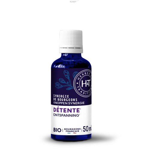 Visuel 1 du produit Complément alimentaire synergie gemmo détente bio Herbes et Traditions - 50 ml