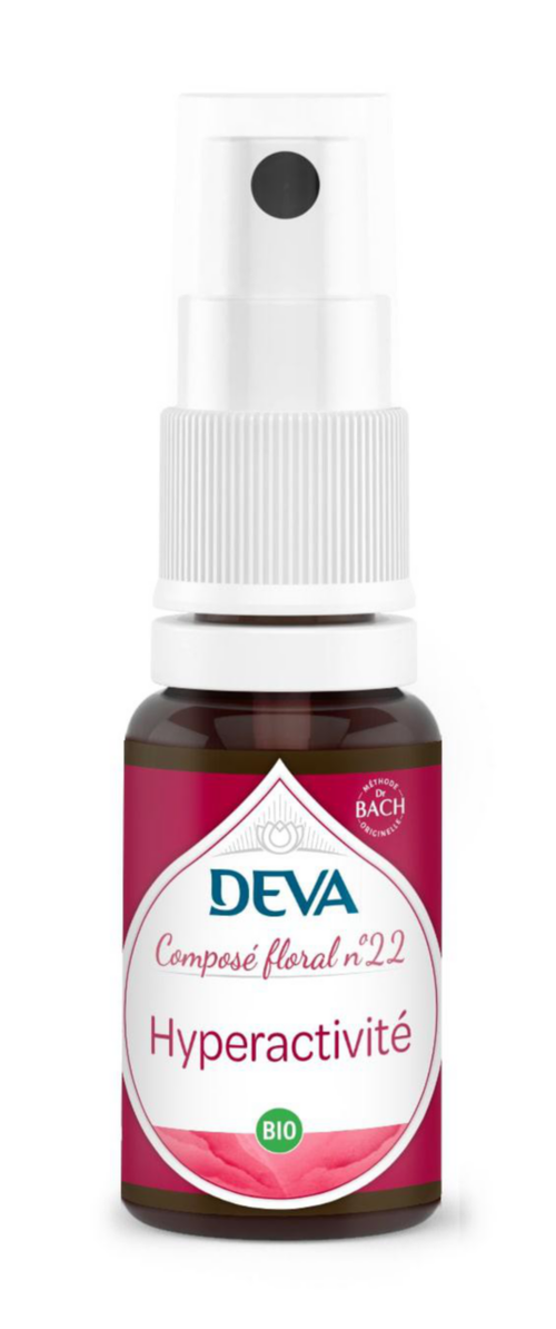 Visuel 1 du produit Complément alimentaire composé floral hyperactivité émotionnelle bio Deva - spray 15 ml