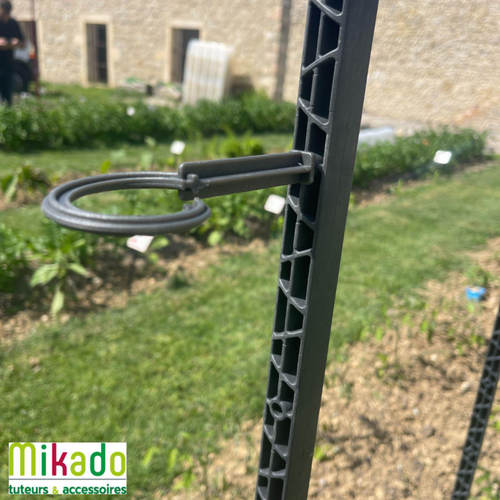 Visuel 7 du produit Tuteur à tomate avec 4 attaches coloris gris  - 180 cm