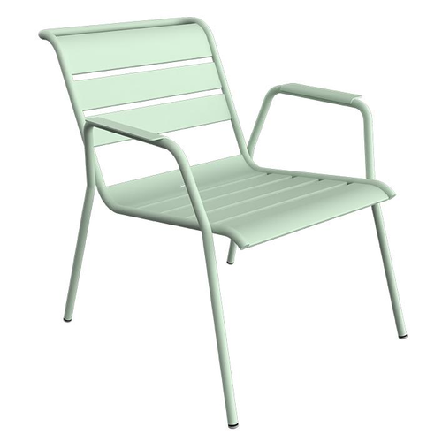 Visuel 1 du produit Fauteuil Lounge Monceau coloris vert en acier Fermob - 87 x 77 cm