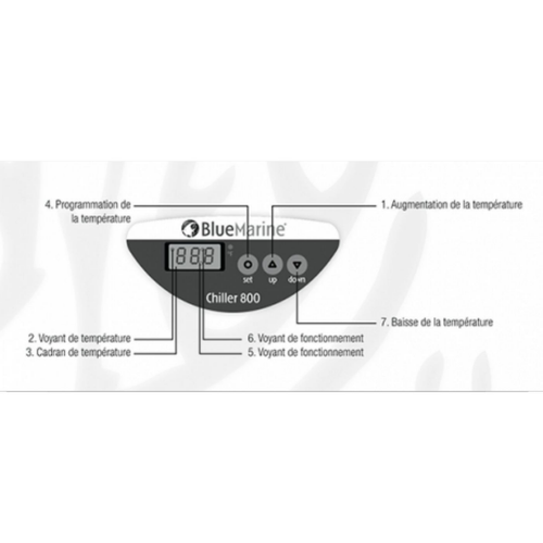 Visuel 2 du produit Groupe froid aquarium, capacité 2000L, BLUEMARINE Chiller 2000