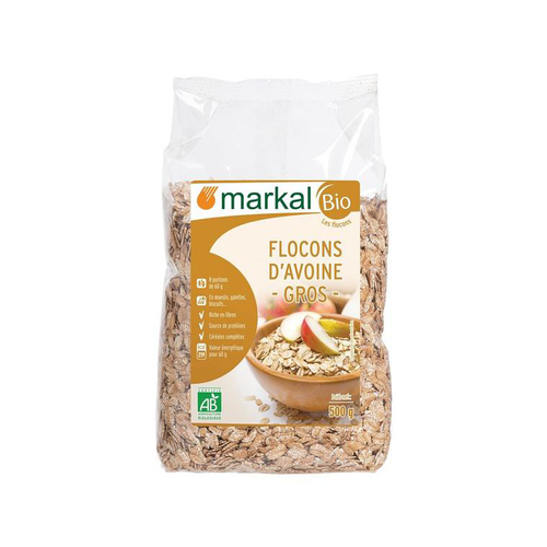 Visuel 1 du produit Flocon d'avoine gros bio Markal - 500 g