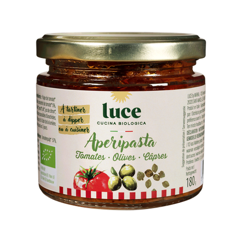 Visuel 1 du produit Sauce bio Apéripasta tomates olives câpres Luce - 180 g
