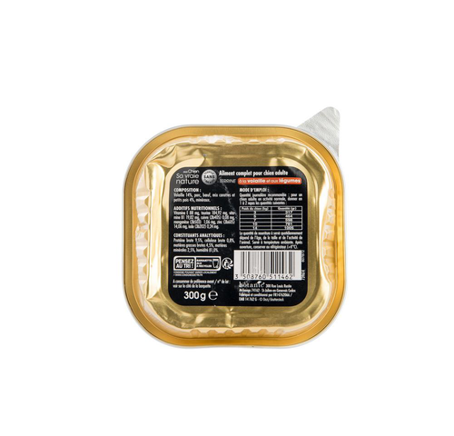 Visuel 3 du produit Aliment humide complet pour le chien senior à la volaille et aux légumes Sa vraie nature - 300 g