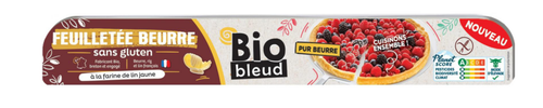 Visuel 1 du produit Pâte feuilletée bio pur beurre à la farine de lin jaune Biobleud - 250 g