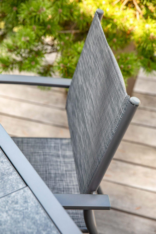 Visuel 5 du produit Fauteuil de jardin en aluminium textilène Creador Faro