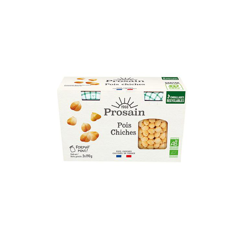 Visuel 1 du produit Duo Pois Chiches bio pot 2x190g