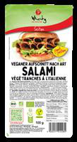 Visuel 1 du produit Salami végétarien bio tranches à l’italienne Wheaty - 100 g