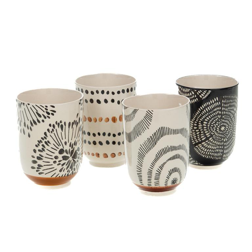 Visuel 1 du produit Tasse coloris noir en grès Nala - 8 x 11 x 9 cm