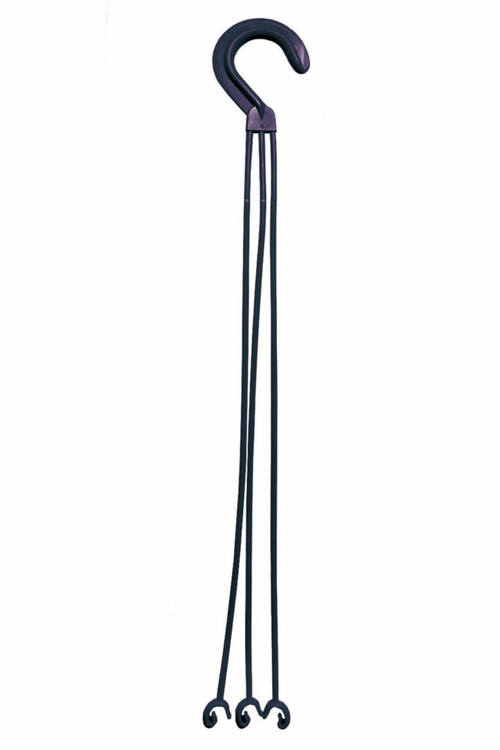 Visuel 1 du produit Crochet pour suspension gris anthracite Eda Lotus