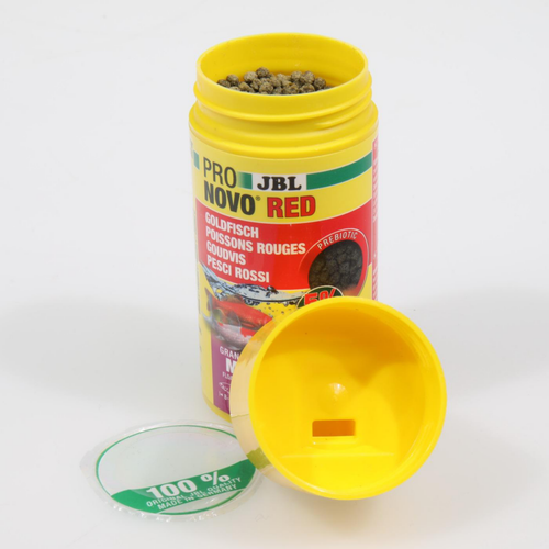 Visuel 2 du produit Aliment en granules pour poisons rouges JBL Pronovo red grano M – 100 ml