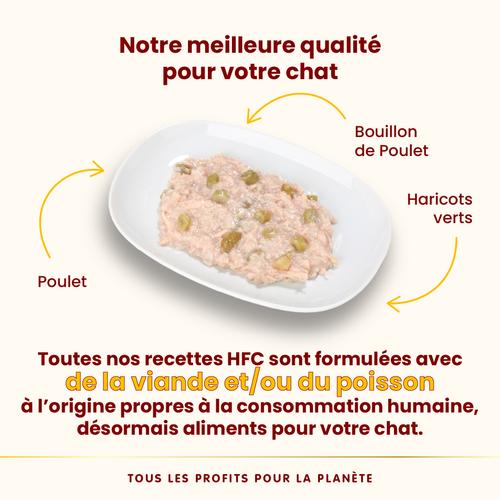 Visuel 3 du produit Pâtée pour chat complète HFC au poulet et haricots verts Almo Nature - 70 g