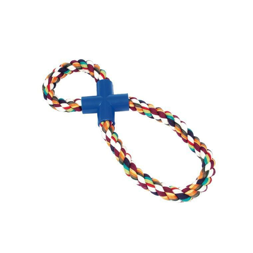 Visuel 1 du produit Jouet 30cm corde Super 8 multicolore pour chien