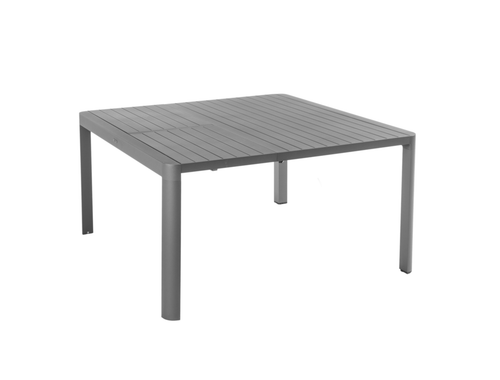 Visuel 1 du produit Table Filao coloris gris en aluminium Bizzotto - 97/149 x 149 cm