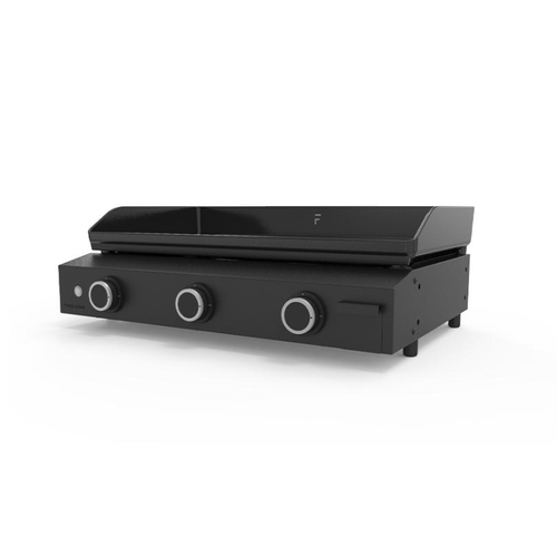 Visuel 2 du produit Plancha au gaz pour 10 à 15 personnes coloris noir en acier 7500 W Forge Adour Origin - 79,7 x 55,3 x 24,4 cm