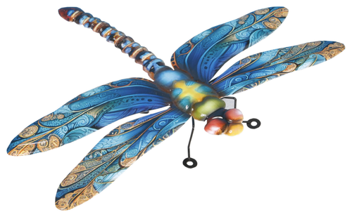 Visuel 1 du produit Libellule en métal multicolore Riviera décor B grand modèle - 50 cm