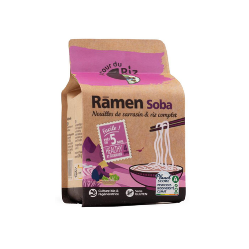 Visuel 1 du produit Ramen soba sarrasin et riz complet Autour du Riz - 280 g