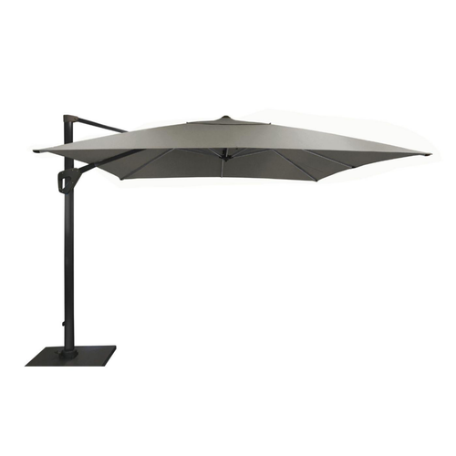 Visuel 1 du produit Parasol déporté rotating carré taupe 400 x 400 cm