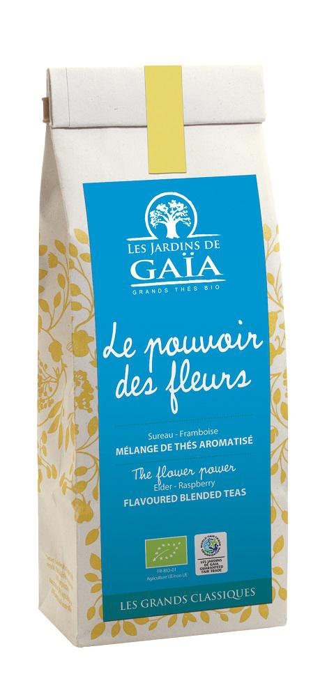 Visuel 1 du produit Le pouvoir des fleurs bio wu long framboise vanille Les jardins de Gaïa - 50 g