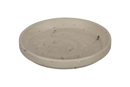 Visuel 1 du produit Soucoupe coloris gris en granite - Ø 11,2 x 1,6 cm