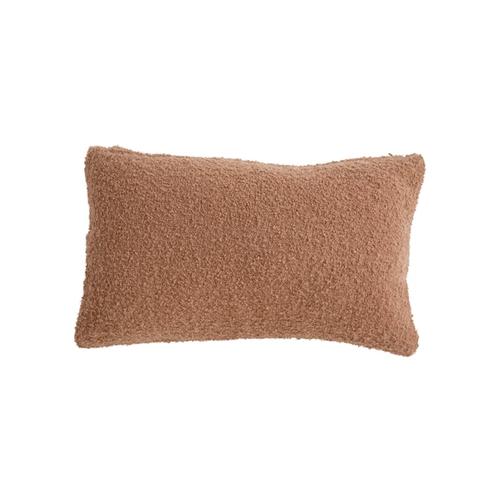 Visuel 2 du produit Coussin à 5 boutons en polyester café - 50 x 30 cm