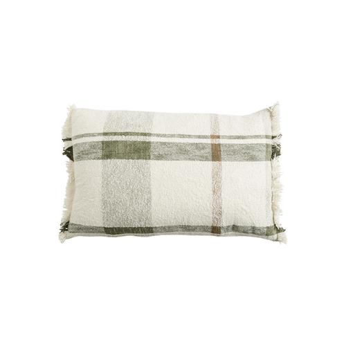 Visuel 1 du produit Coussin décoratif Jacquard Jane coloris multicolore en coton - 40 x 65 cm