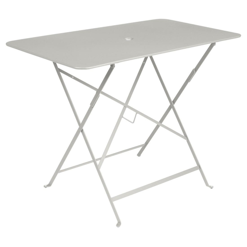 Visuel 1 du produit Table pliante Bistro coloris gris en acier Fermob - 97 x 157 x 74 cm