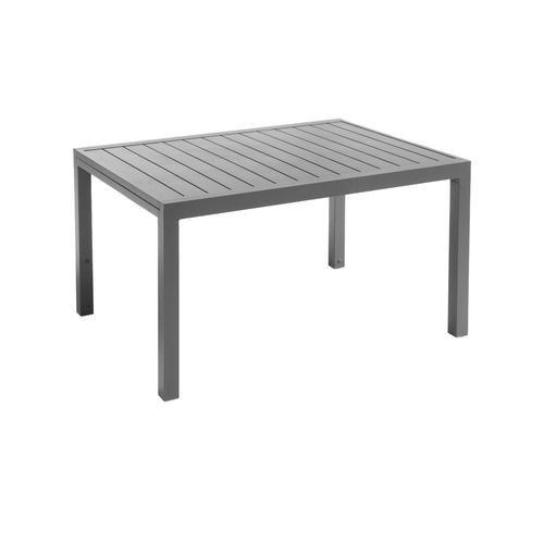 Visuel 1 du produit Table de jardin Zinnia 6 à 10 places coloris gris anthracite en aluminium - 136 à 262,5 x 100 x 75 cm