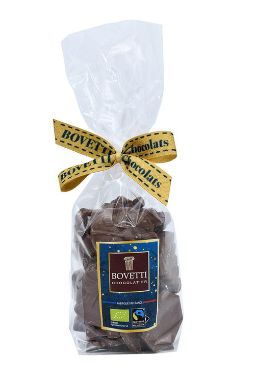 Visuel 1 du produit Friture de Noël chocolat au lait bio Bovetti - 120 g