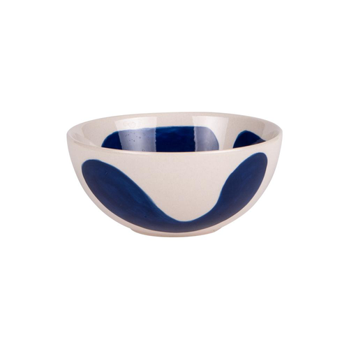 Visuel 1 du produit Coupelle en grès beige et bleue Lulli - Ø 12 cm