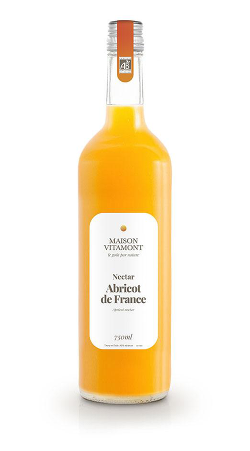 Visuel 1 du produit Nectar abricot de France bio Vitamont – 75 cl