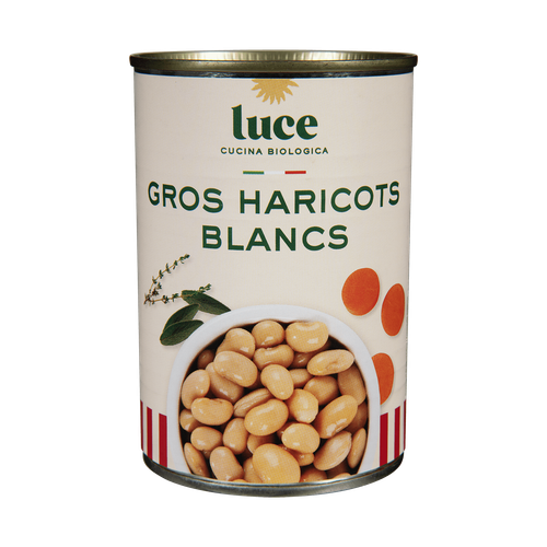 Visuel 1 du produit Gros haricots blancs bio Luce - 400 g