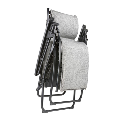 Visuel 2 du produit Chaise longue de jardin Relax Bayanne Sunbrella coloris gris Lafuma - 68 x 88 x 115 cm