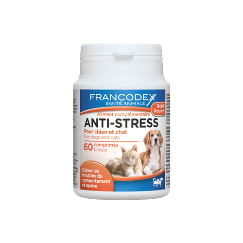 Visuel 1 du produit Comprimés anti-stress pour chien et chat x 60