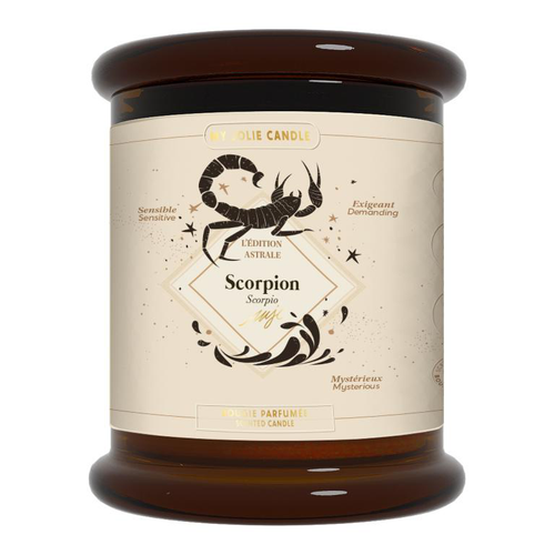 Visuel 1 du produit Bougie parfumée pêche poire santal My jolie Candle Astrale scorpion - 300 g