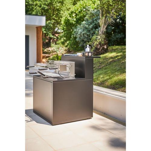 Visuel 6 du produit Support grill fermé en acier noir forme comptoir de bar Forge Adour - 90 x 97,2 x 112,5 cm