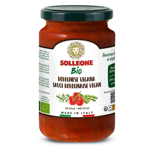 Visuel 1 du produit Sauce bolognaise vegan au soja Solleone bio - 340 g