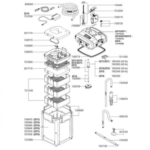 Visuel 1 du produit Cuve de remplacement pour filtre - EHEIM PIÈCES DÉTACHÉES - Modèle Professionel 4+ 350T