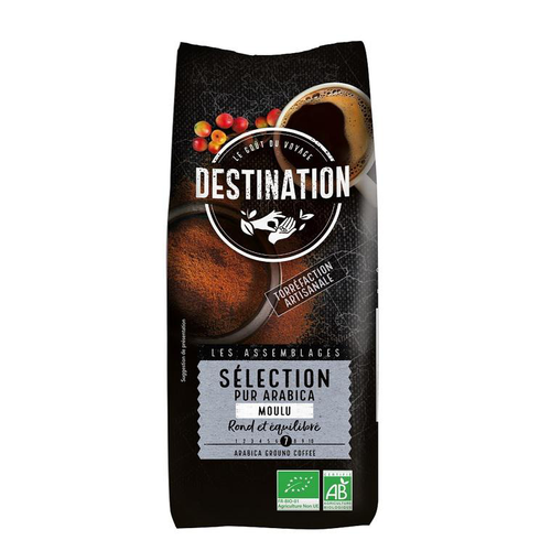 Visuel 1 du produit Café Sélection pur arabica moulu bio Destination 1kg