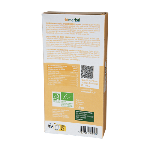 Visuel 2 du produit Lasagnes blanches bio Markal - 250 g